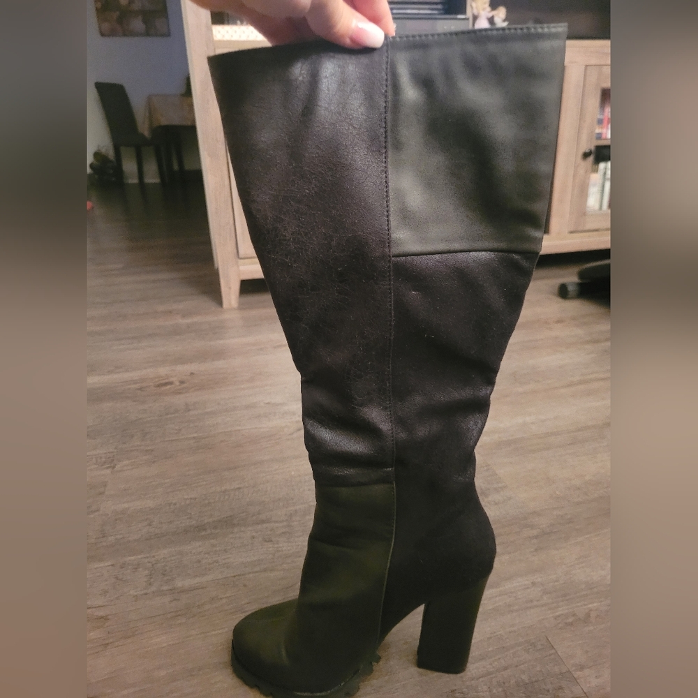 Calf High Winter Boots w/ Heel